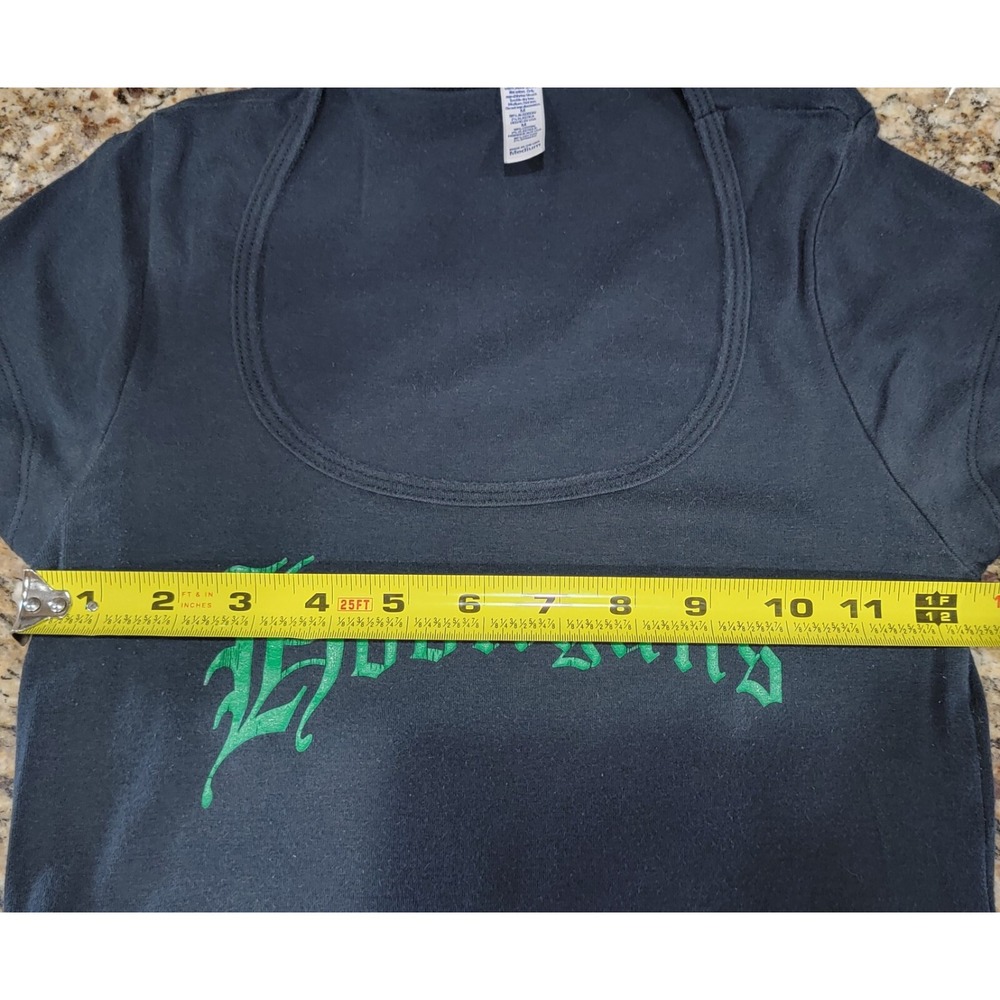 Hooligans Womens Fitted Black T-Shirt Size M - Picture 6 of 7